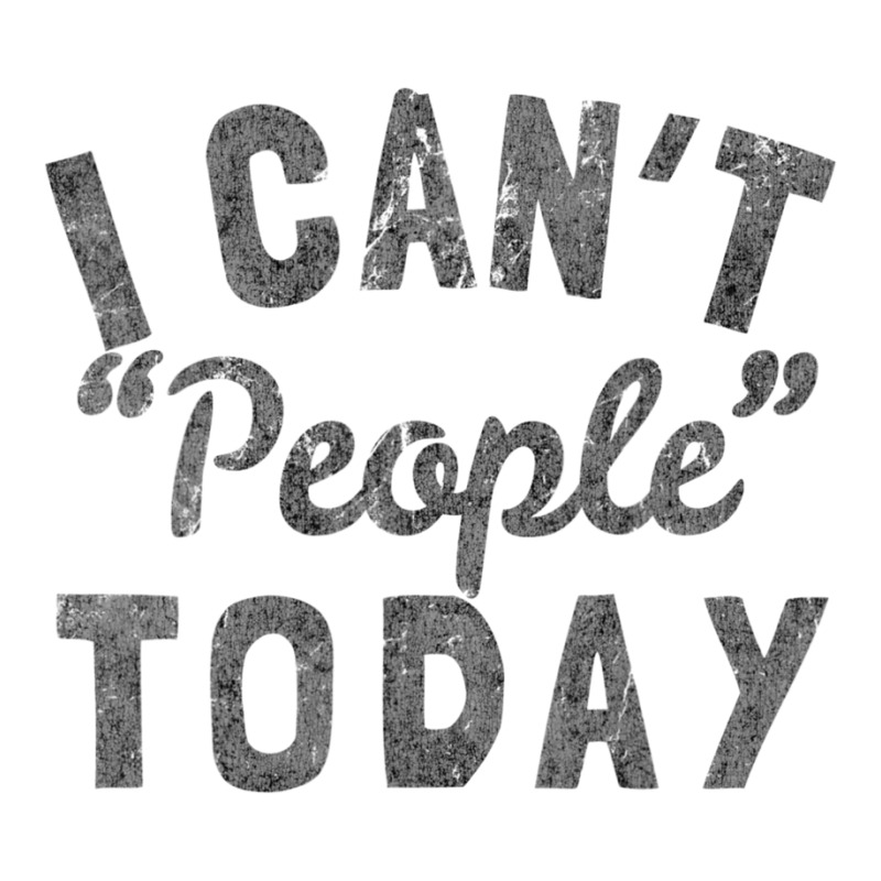 Distressed I Can't People Today Baby Tee by Bertrand Angulo | Artistshot