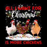 All I Want For Christmas Is More Chickens Santa Hat Lights Adjustable Cap | Artistshot