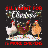 All I Want For Christmas Is More Chickens Santa Hat Lights Vintage Cap | Artistshot