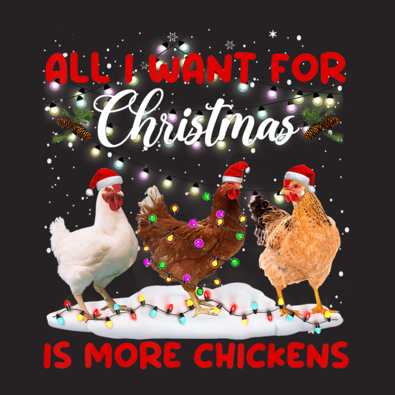 All I Want For Christmas Is More Chickens Santa Hat Lights Vintage Cap | Artistshot