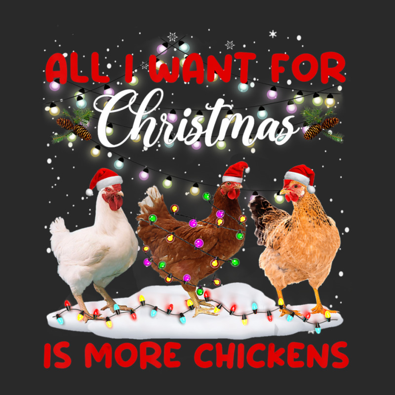 All I Want For Christmas Is More Chickens Santa Hat Lights Printed Hat | Artistshot