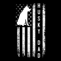 Mens Husky Lover Siberian Husky Dad American Flag Dog Lover Women's V-neck T-shirt | Artistshot