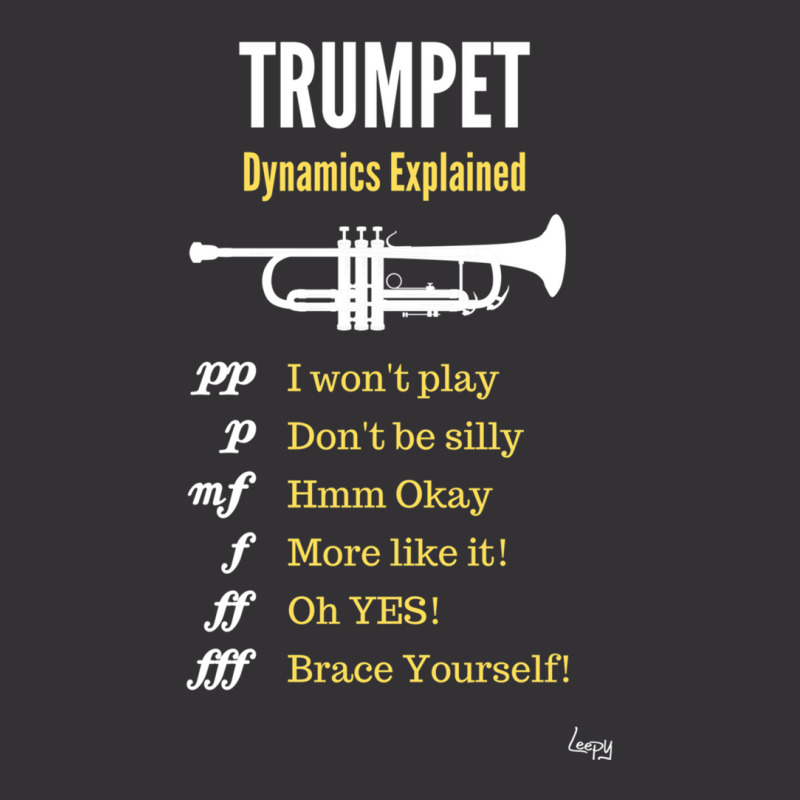 Trumpet Dynamics Explained   Trumpet Humour Vintage Short | Artistshot