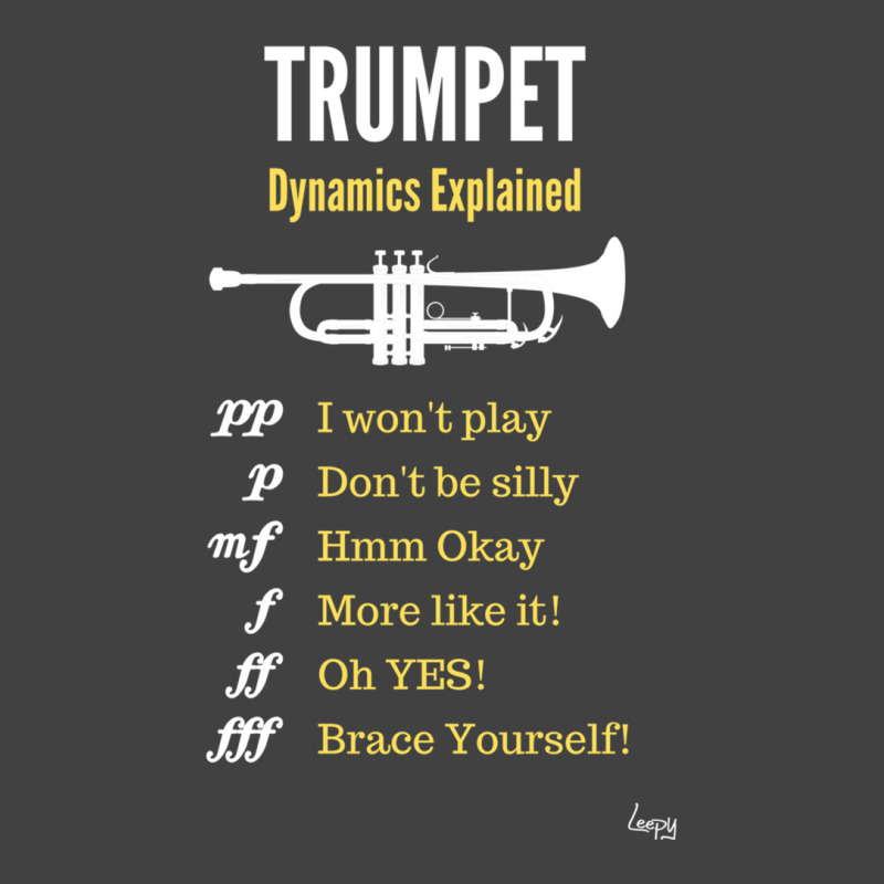 Trumpet Dynamics Explained   Trumpet Humour Vintage T-shirt | Artistshot