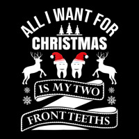 All I Want For This Christmas Is My Front Two Teeth Ugly Cropped Sweater | Artistshot