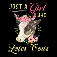 Funny Just A Girl Who Loves Cows Girls, Women And Cow Owners Long Sleeve Shirts | Artistshot