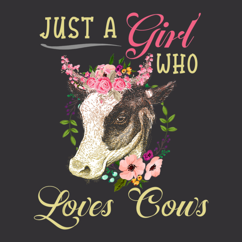 Funny Just A Girl Who Loves Cows Girls, Women And Cow Owners Vintage Short by thangdinhsinhelf | Artistshot