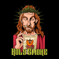 Funny Marijuana Cannabis Jesus Holy Smoke Adjustable Cap | Artistshot