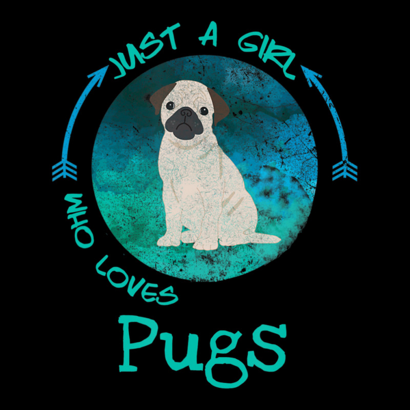 Funny Pug Just A Girl Who Loves Pugs Dog Lover Adjustable Cap | Artistshot