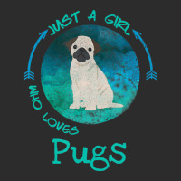 Funny Pug Just A Girl Who Loves Pugs Dog Lover Exclusive T-shirt | Artistshot