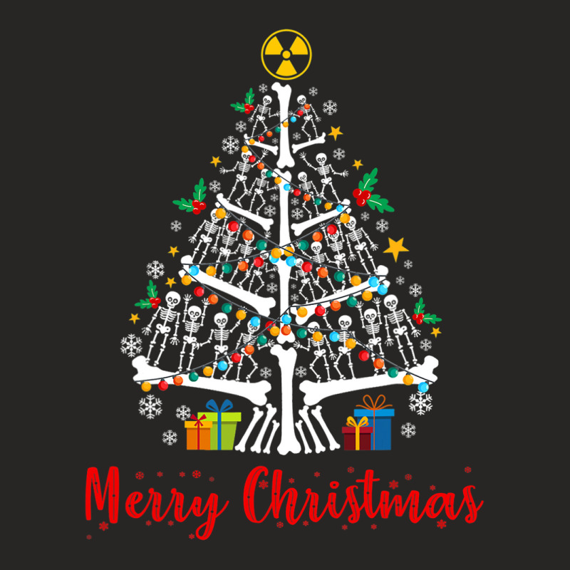 Christmas Tree Skeleton Xmas Radiology Radiologist Ladies Fitted T-Shirt by Thanhhuong90 | Artistshot