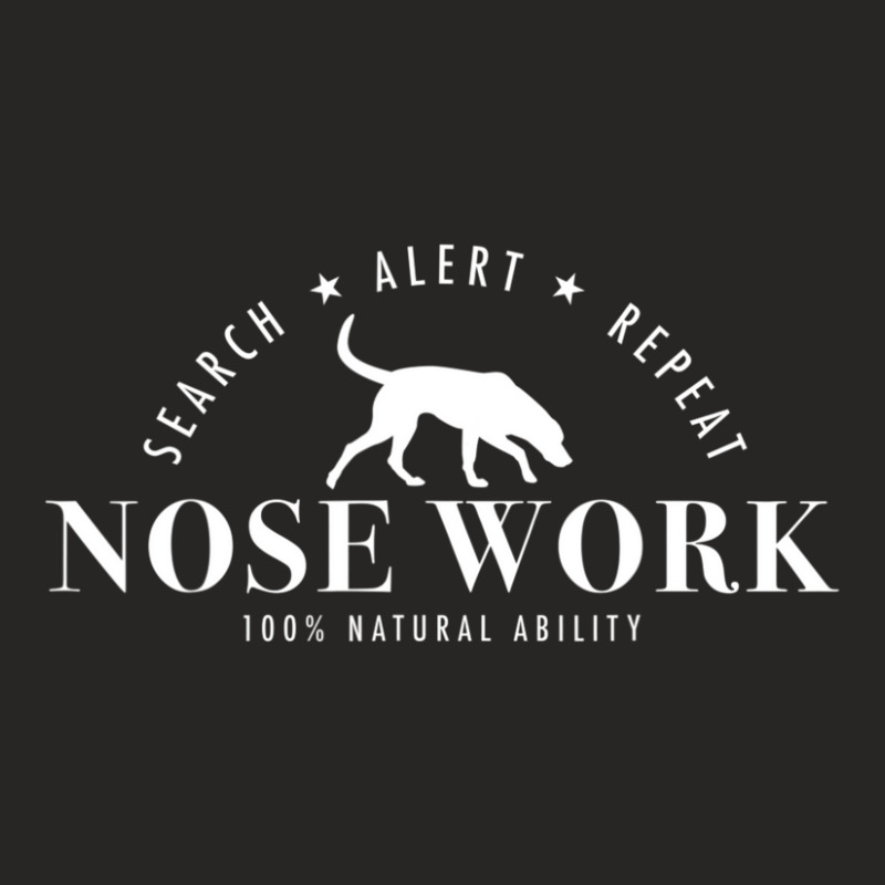 Nose Work Dog, Search Alert Repeat Ladies Fitted T-Shirt by Konlasa6638 | Artistshot