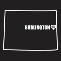 Epic Threadz   Colorado State Map   Burlington Co T Shirt T-shirt | Artistshot