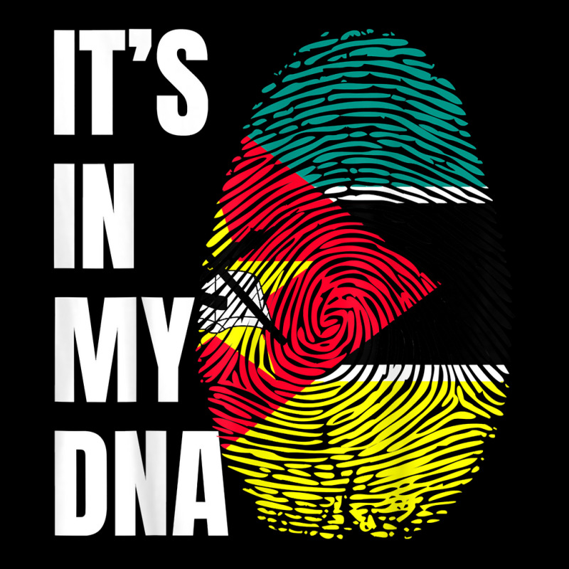 Fingerprint Dna Biometry Flag Mozambique T Shirt Metal Print Square by cm-arts | Artistshot