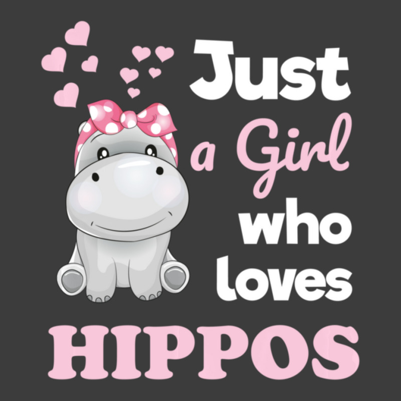 Girls Hippo Gift Just A Girl Who Loves Hippopotamuses Men's Polo Shirt | Artistshot