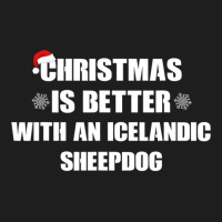 Christmas Is Better With A Icelandic Sheepdog Dog Classic T-shirt | Artistshot