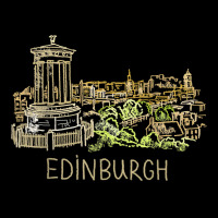 Edinburgh City Scotland Uk Souvenir Gift For Men Women T Shirt Men's 3/4 Sleeve Pajama Set | Artistshot