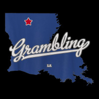 Grambling Louisiana La Map T Shirt Men's 3/4 Sleeve Pajama Set | Artistshot