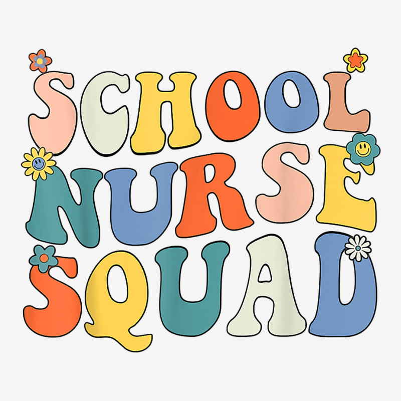 Groovy School Nurse Squad Coping Skills Back To School T Shirt Adjustable Cap | Artistshot