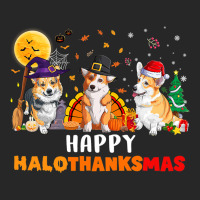 Corgi Dog Halloween Merry Christmas Happy Hallothanksmas Men's T-shirt Pajama Set | Artistshot