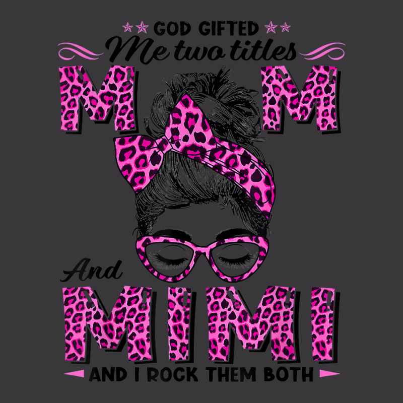 God Gifted Me Two Titles Mom Mimi Leopard Pink Wink Woman T Shirt Ladies Curvy T-Shirt by cm-arts | Artistshot