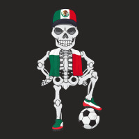 Mexico Soccer Skeleton Fan Team Ladies Fitted T-shirt | Artistshot