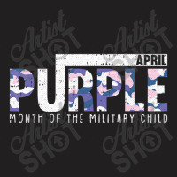 Purple Camo Month Of The Military Child Army Soldier Kids T-shirt | Artistshot