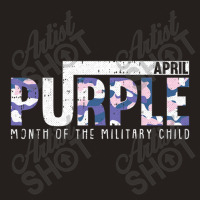 Purple Camo Month Of The Military Child Army Soldier Kids Tank Top | Artistshot