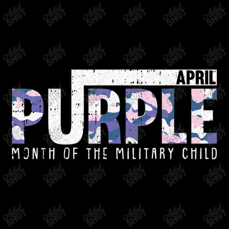 Purple Camo Month Of The Military Child Army Soldier Kids V-neck Tee | Artistshot