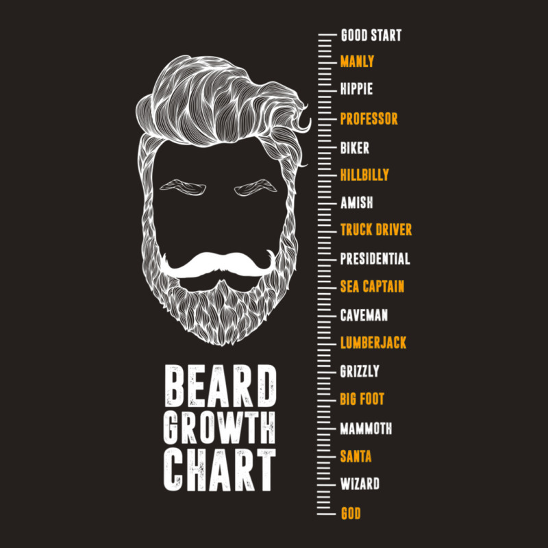 Epic Beard Growth Chart T-shirt, By Zany Brainy Tank Top | Artistshot