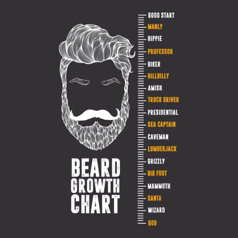 Epic Beard Growth Chart T-shirt, By Zany Brainy Vintage Short | Artistshot