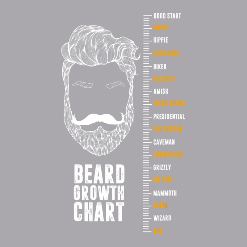 Epic Beard Growth Chart T-shirt, By Zany Brainy Youth 3/4 Sleeve | Artistshot