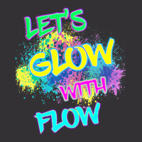 Let's Glow With Flow Glow Party 80s Party Paint Splatter Vintage Short | Artistshot