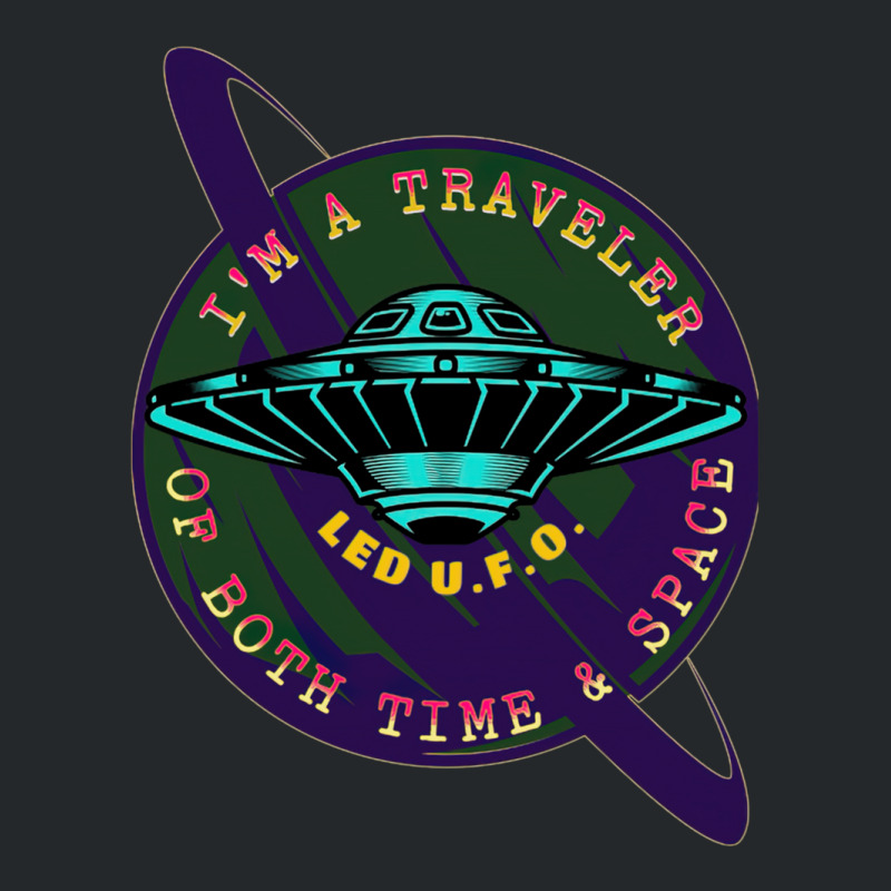 Traveler Of Time & Space Crewneck Sweatshirt by PhoebeBaird | Artistshot