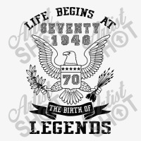 Life Begins At Seventy 1946 The Birth Of Legends Champion Hoodie | Artistshot