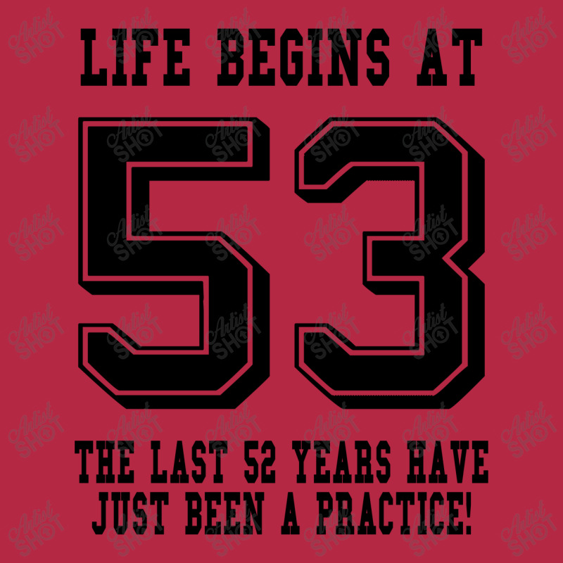 53rd Birthday Life Begins At 53 Champion Hoodie | Artistshot