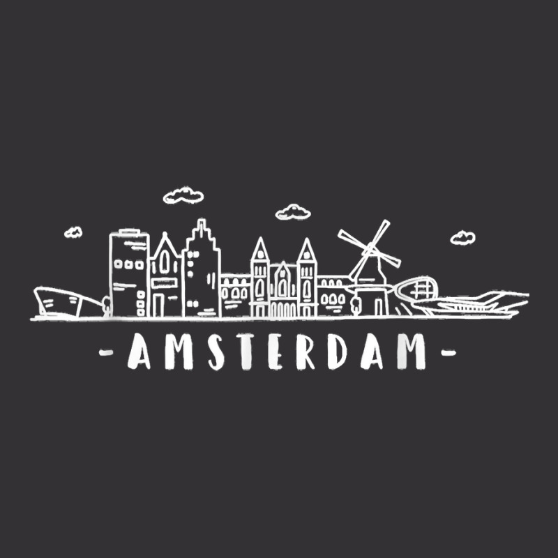 Amsterdam Skyline Vintage Netherlands Holland Dutch Souvenir T Shirt Vintage Short | Artistshot