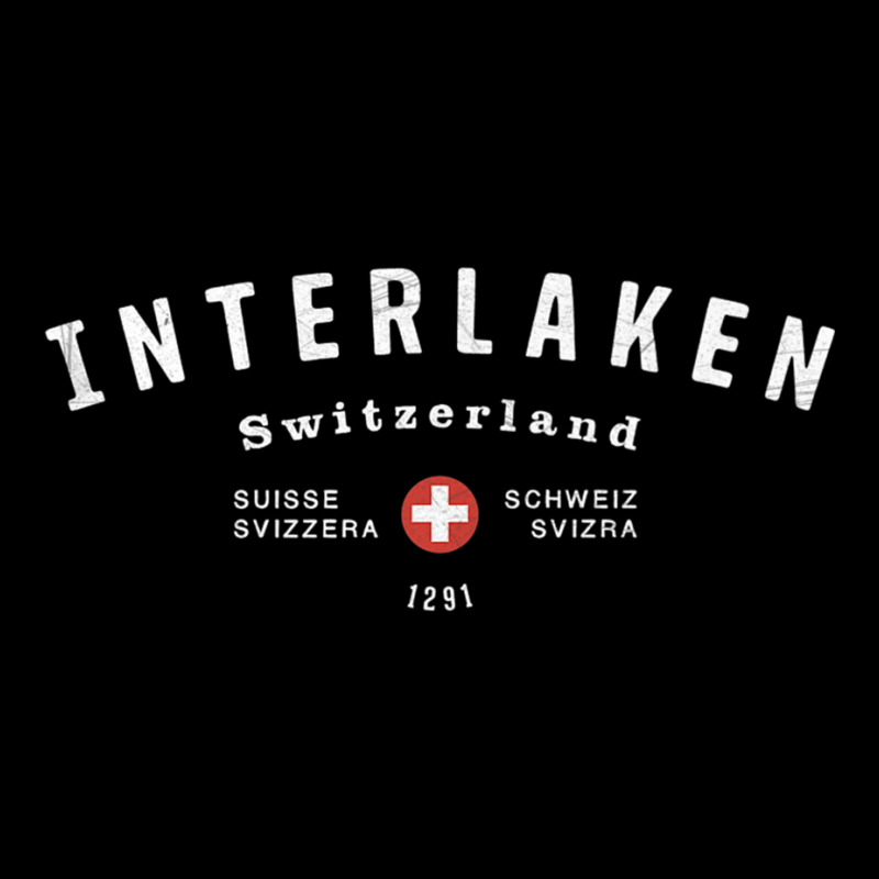 Interlaken Switzerland Vintage Retro Sports Style College Premium T Sh Youth Zipper Hoodie by cm-arts | Artistshot