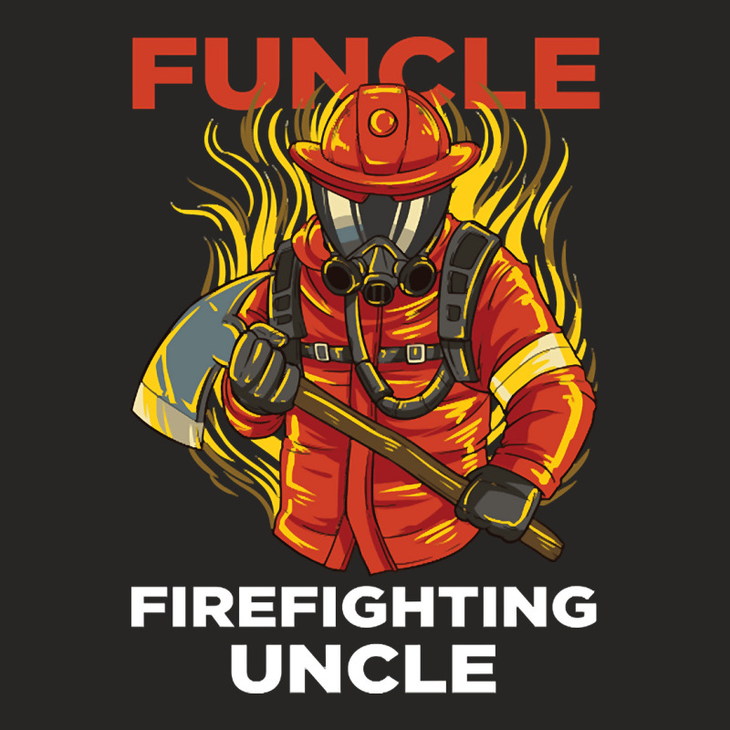 Firefighter Uncle, Firefighter Uncle Art, Firefighter Uncle Painting,  Ladies Fitted T-Shirt by SHOPURT | Artistshot