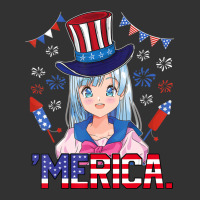 Anime Girl 4th Of July American Flag Merica Fireworks Girls Baby Bodysuit | Artistshot