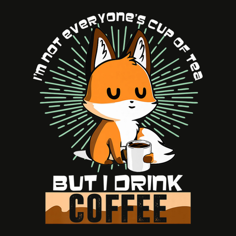 Cute Fox Drinking Coffee, Funny Fox Animal Lover, Furry Premium T Shir Scorecard Crop Tee by cm-arts | Artistshot