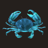 Aqua Colored Crab Tank Top | Artistshot