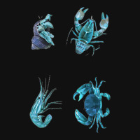 Aqua Colored Crustacean Tote Bags | Artistshot