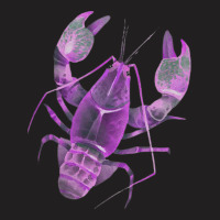 Aqua Purple Colored Lobster T-shirt | Artistshot