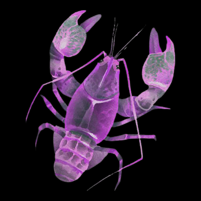 Aqua Purple Colored Lobster Pocket T-shirt | Artistshot