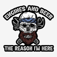 Engines And Beer The Reason I'm Here Funny Mechanic Adjustable Cap | Artistshot