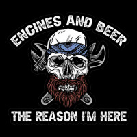 Engines And Beer The Reason I'm Here Funny Mechanic Cropped Sweater | Artistshot