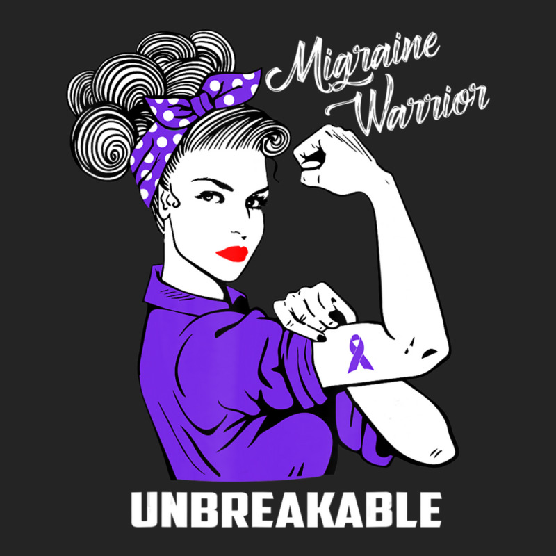 Migraine Warrior Unbreakable Awareness 3/4 Sleeve Shirt | Artistshot