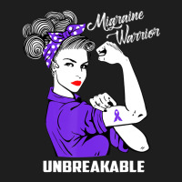 Migraine Warrior Unbreakable Awareness Classic T-shirt | Artistshot