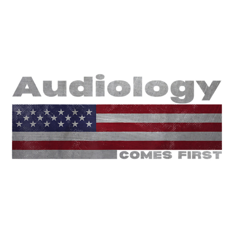 Audiology Audiologist Patriotic American Flag Job Title T Shirt Maternity Scoop Neck T-shirt by cm-arts | Artistshot